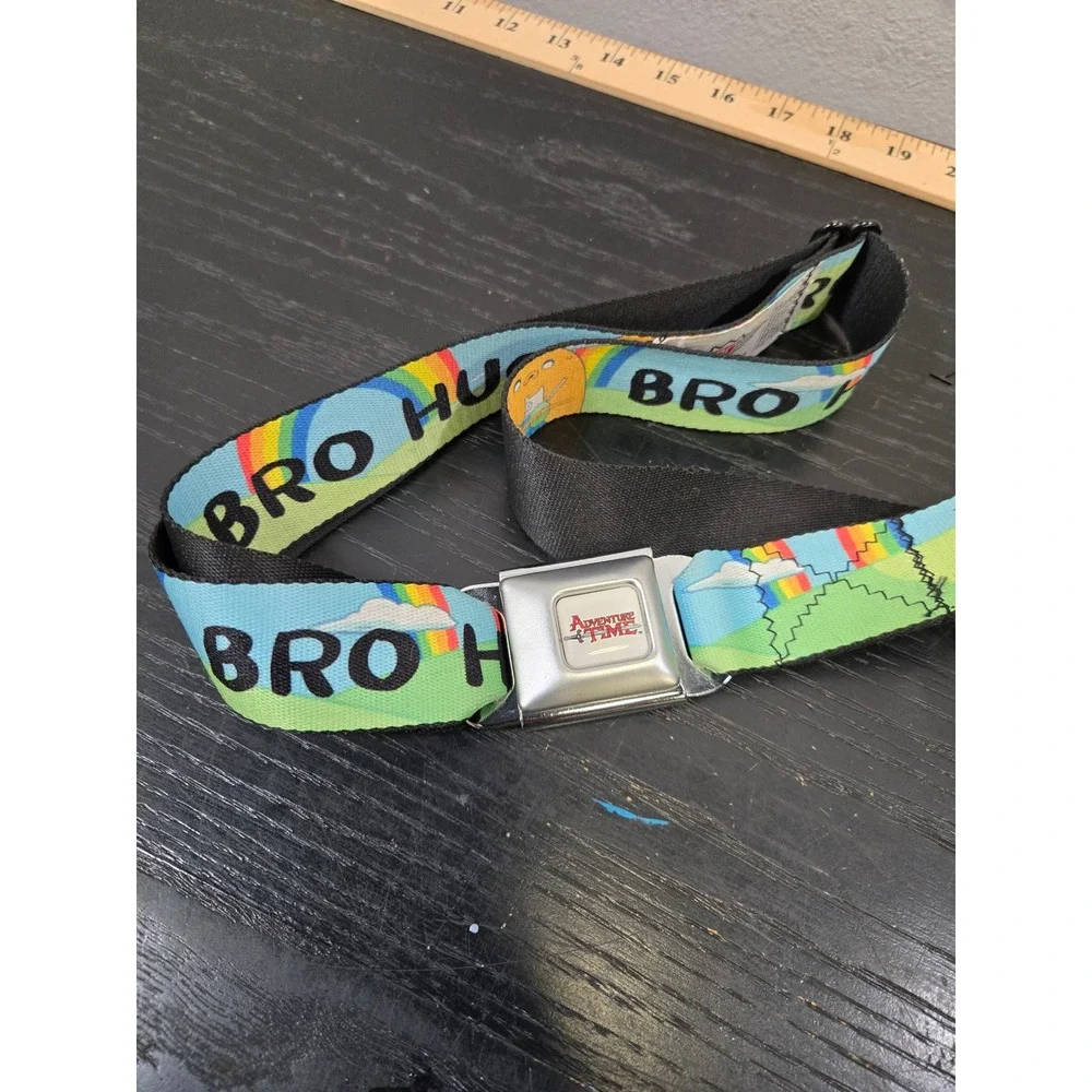 Buckle-Down Adventure Time Bro Hug Jake Finn Seatbelt Belt OS